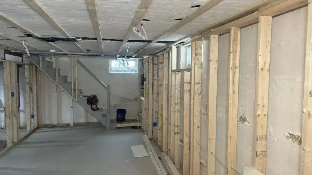 Framing basement walls