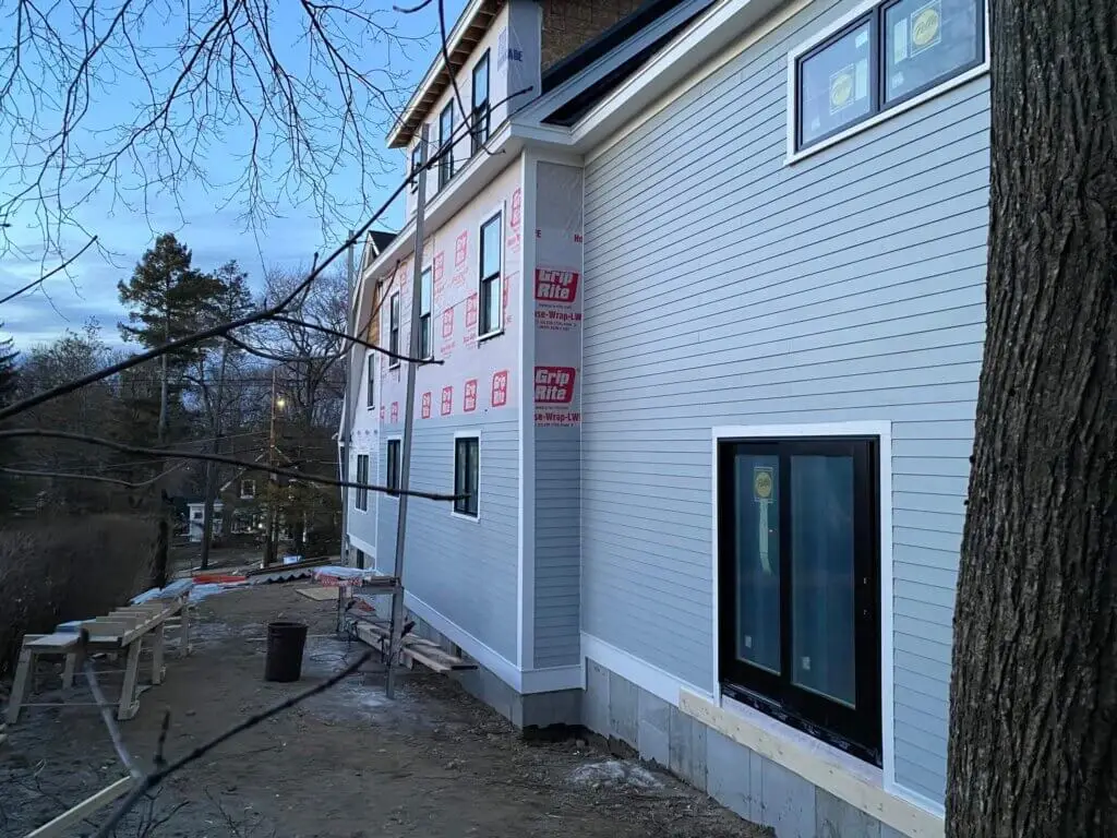 What is clapboard siding
